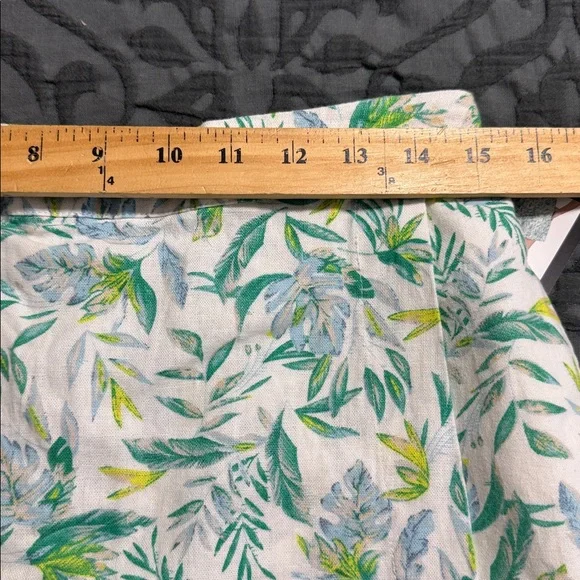 Ellen Tracy women’s size medium linen wrap floral mini skort new summer beach - Picture 3 of 12